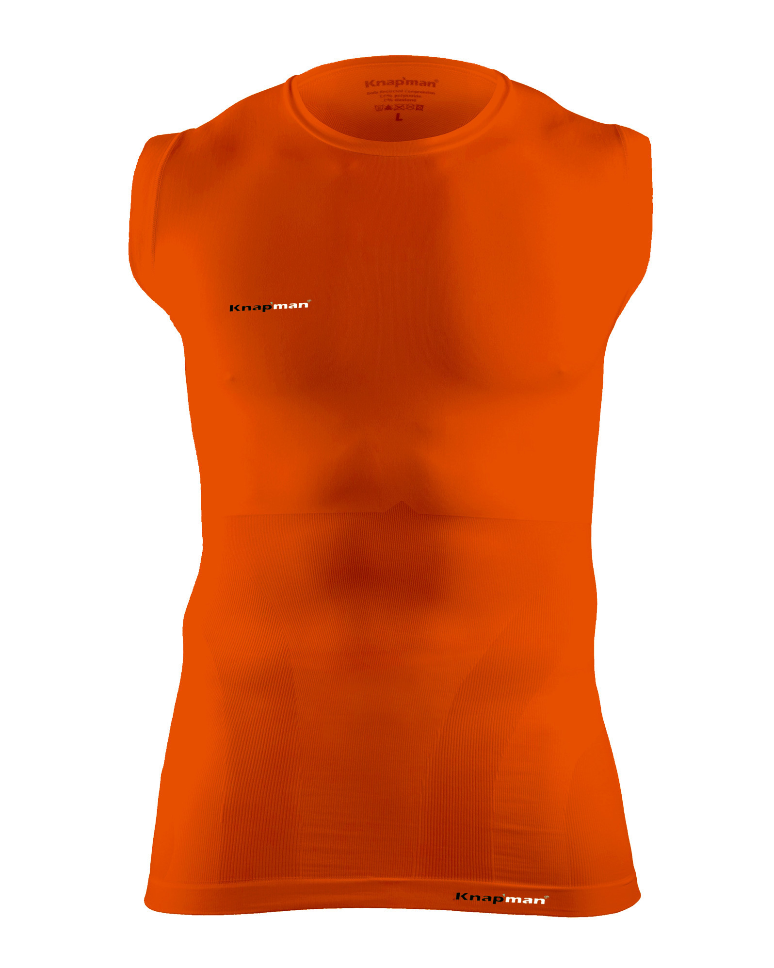 Knap'man Sleeveless Compressieshirt BREEZE oranje