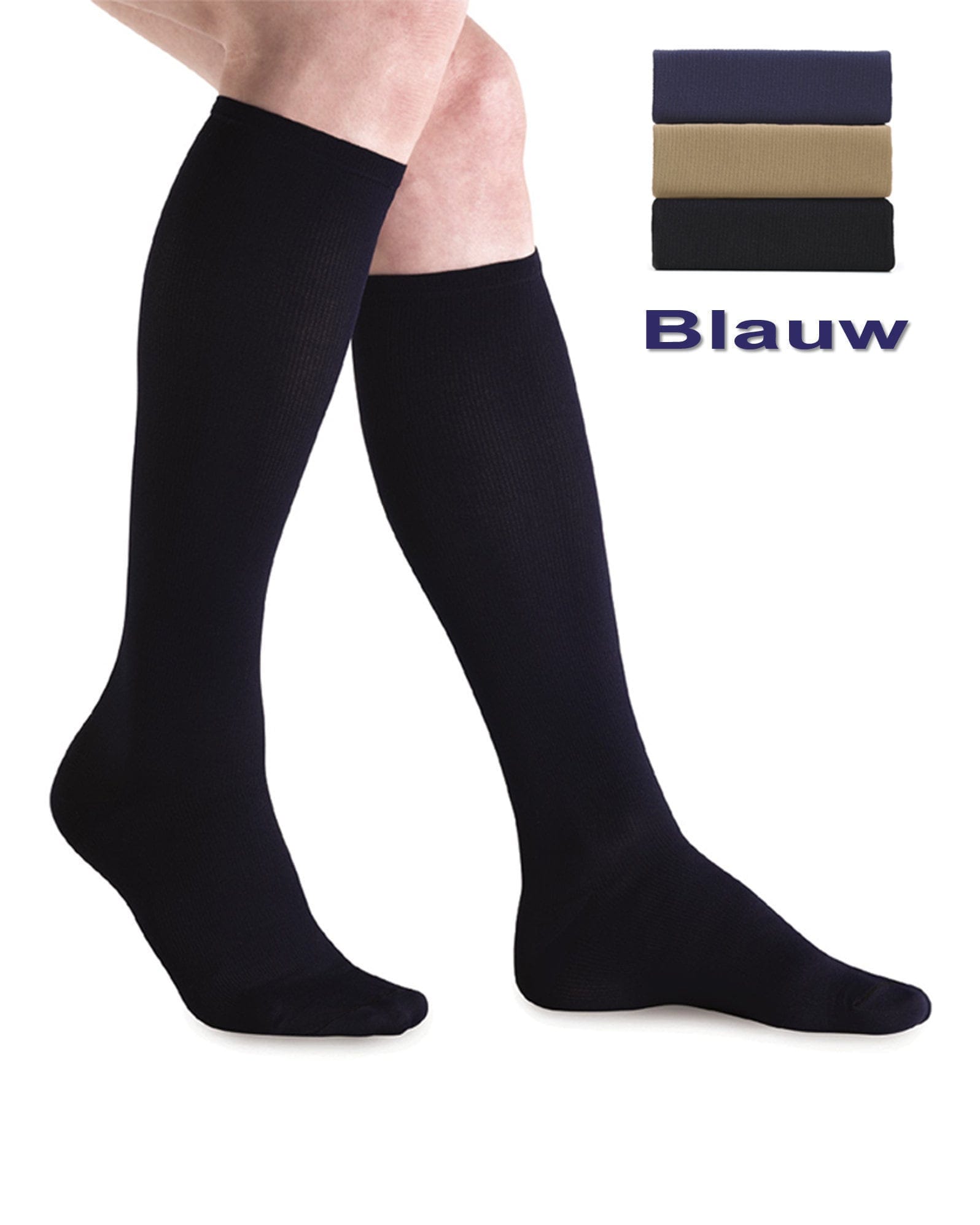 Compressiekousen Blauw